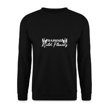 Wildflowers - Unisex Sweatshirt - black - Front - Alina (178cm) & Michal (187cm)