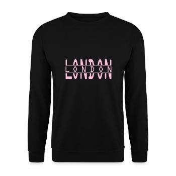 London - Unisex Pullover - Schwarz - Vorne - Alina (178cm) & Michal (187cm)