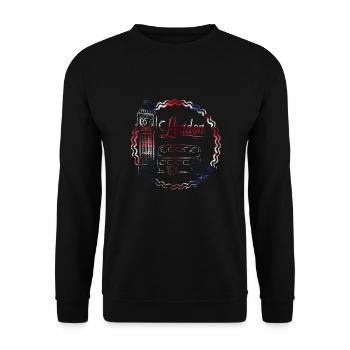 London - Unisex Pullover - Schwarz - Vorne - Alina (178cm) & Michal (187cm)