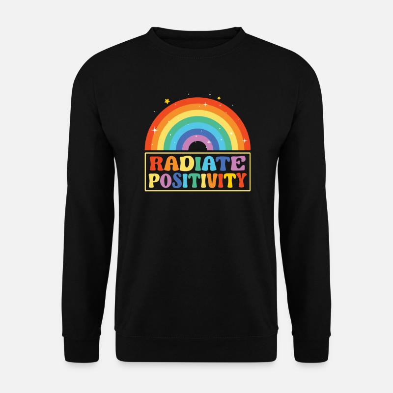 Radiate Positivity - Unisex Sweatshirt - black