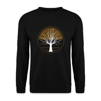 Tree - Unisex Sweatshirt - black - Front - Alina (178cm) & Michal (187cm)