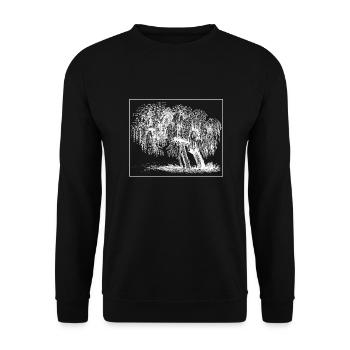 Tree - Unisex Sweatshirt - black - Front - Alina (178cm) & Michal (187cm)