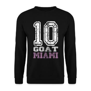 Chèvre - Sweat-shirt Unisexe - noir - Devant - Alina (178cm) & Michal (187cm)