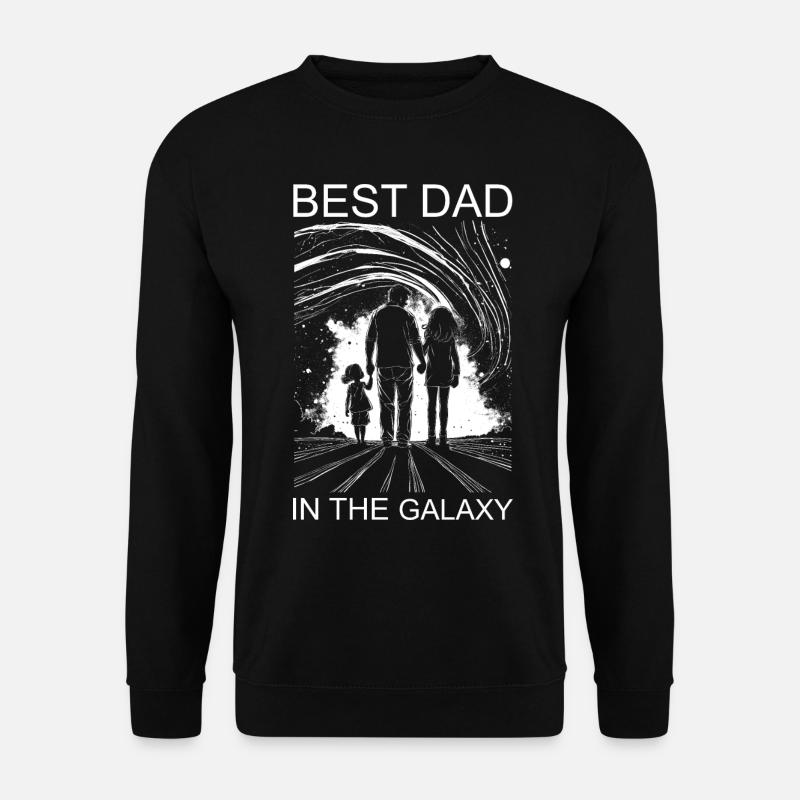 Far Datter Far Døtre Bedste far i galaksen - Unisex sweater - sort