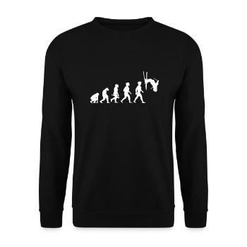 Evolution skieur ski freestyle sport d'hiver - Sweat-shirt Unisexe - noir - Devant - Alina (178cm) & Michal (187cm)
