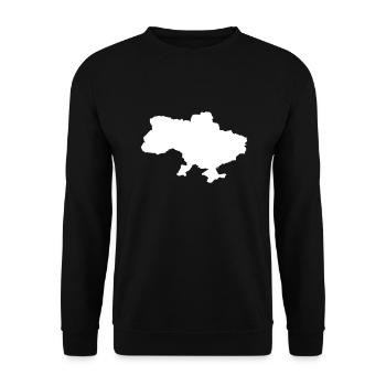 Ukraine - Unisex Pullover - Schwarz - Vorne - Alina (178cm) & Michal (187cm)
