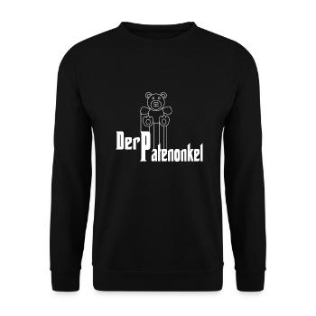 Der Patenonkel Pate Beste Onkel Geschenk - Unisex Pullover - Schwarz - Vorne - Alina (178cm) & Michal (187cm)