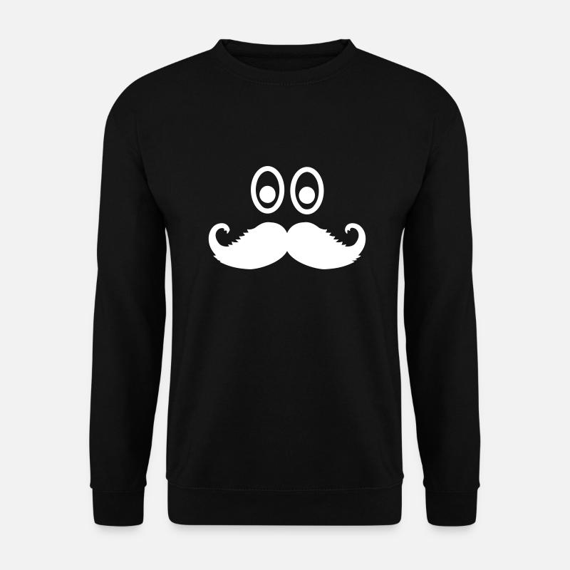 Beard mustache - Unisex Sweatshirt - black