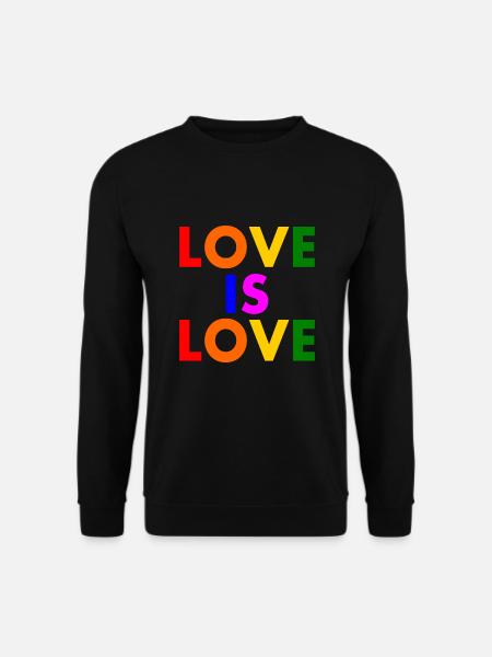 Love is love - Unisex Pullover - Schwarz