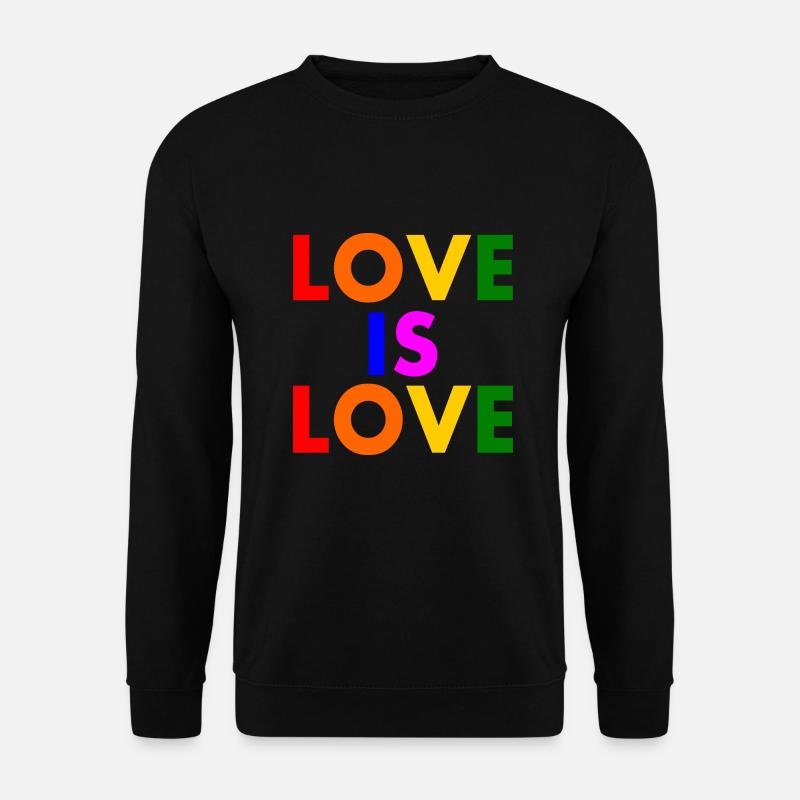 Love is love - Unisex Pullover - Schwarz