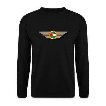 Palestine Drapeau - Palestine flag - Sweat-shirt Unisexe - noir - Devant - Alina (178cm) & Michal (187cm)