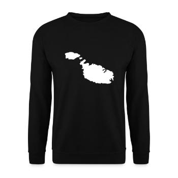 Malta - Unisex Sweatshirt - black - Front - Alina (178cm) & Michal (187cm)