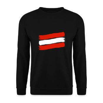 Austria Flag Austria Austrian flag AT - Unisex Sweatshirt - black - Front - Alina (178cm) & Michal (187cm)