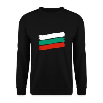 Bulgaria Flag Bulgarian flag Golden Sands - Unisex Sweatshirt - black - Front - Alina (178cm) & Michal (187cm)