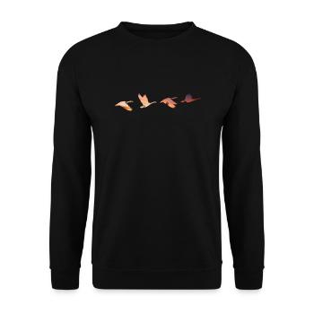 Oies n ° 2 - Sweat-shirt Unisexe - noir - Devant - Alina (178cm) & Michal (187cm)