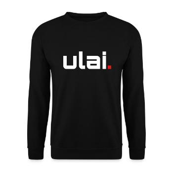 u l a i . - Sweat-shirt Unisexe - noir - Devant - Alina (178cm) & Michal (187cm)