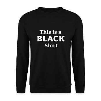 Tshirt noir - Sweat-shirt Unisexe - noir - Devant - Alina (178cm) & Michal (187cm)