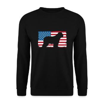 Briard - Berger de Brie - Briarden - Unisex Pullover - Schwarz - Vorne - Alina (178cm) & Michal (187cm)