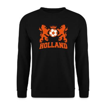 holland / nederlands elftal / the netherlands - Sweat-shirt Unisexe - noir - Devant - Alina (178cm) & Michal (187cm)