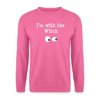 I am here with the witch - Unisex Pullover - Pink - Vorne