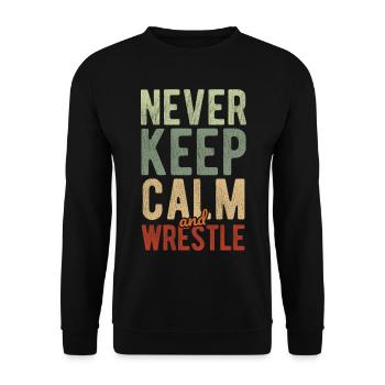 Grappling Martial Arts Wrestling - Unisex Pullover - Schwarz - Vorne - Alina (178cm) & Michal (187cm)
