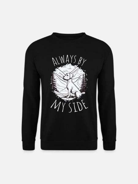 Immer an meiner Seite - Hund am Gipfel - Unisex Pullover - Schwarz