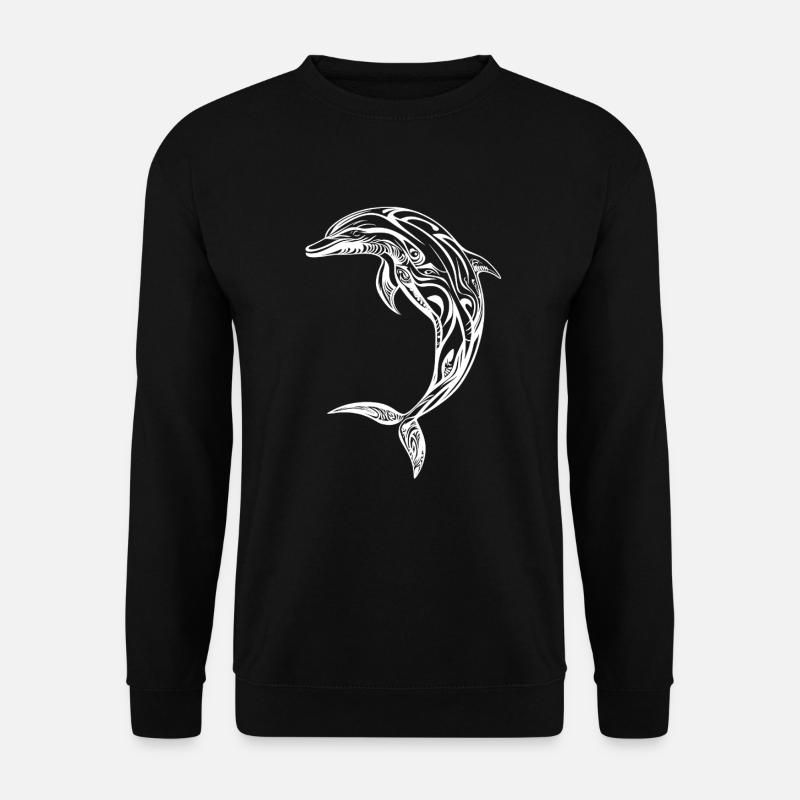 Delfin - Unisex Pullover - Schwarz