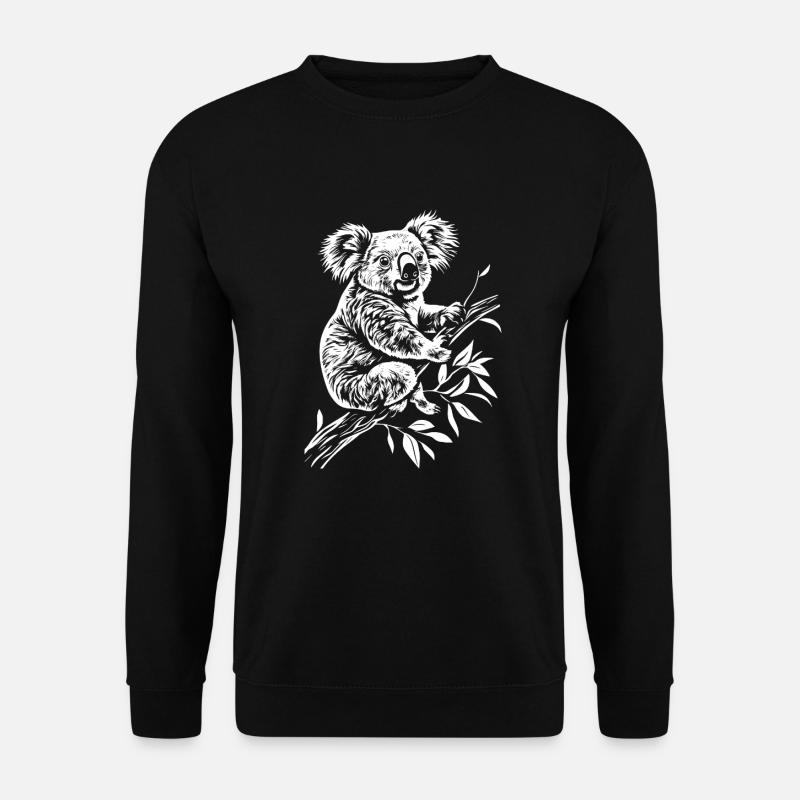 Koala Minimal - Unisex Pullover - Schwarz