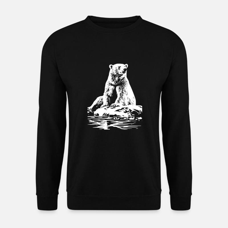 Cool Polar Bear - Unisex Sweatshirt - black