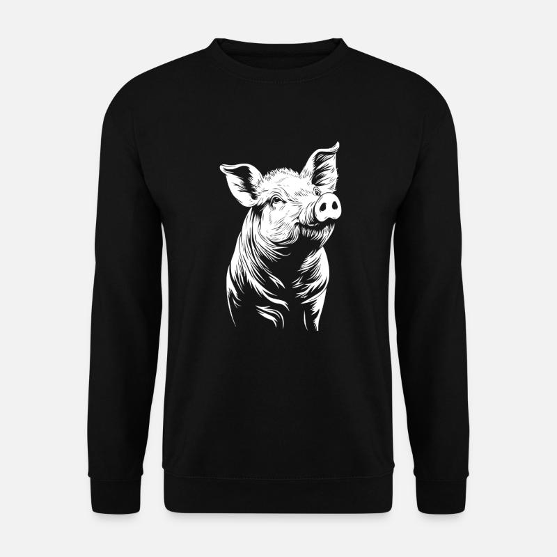 Cochon - Sweat-shirt Unisexe - noir