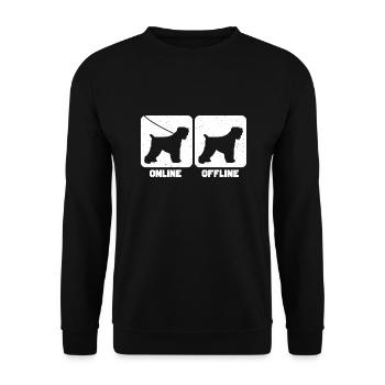 Terrier russe noir - Sweat-shirt Unisexe - noir - Devant - Alina (178cm) & Michal (187cm)