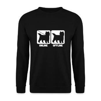Cairn Terrier - Unisex Pullover - Schwarz - Vorne - Alina (178cm) & Michal (187cm)