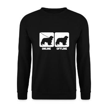 Cavalier King Charles Spaniel Cadeau - Sweat-shirt Unisexe - noir - Devant - Alina (178cm) & Michal (187cm)