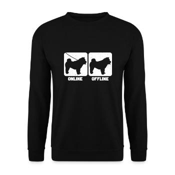 Chow Chow - Unisex Sweatshirt - black - Front - Alina (178cm) & Michal (187cm)