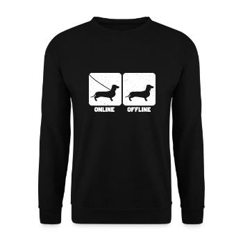 Teckel - Sweat-shirt Unisexe - noir - Devant - Alina (178cm) & Michal (187cm)