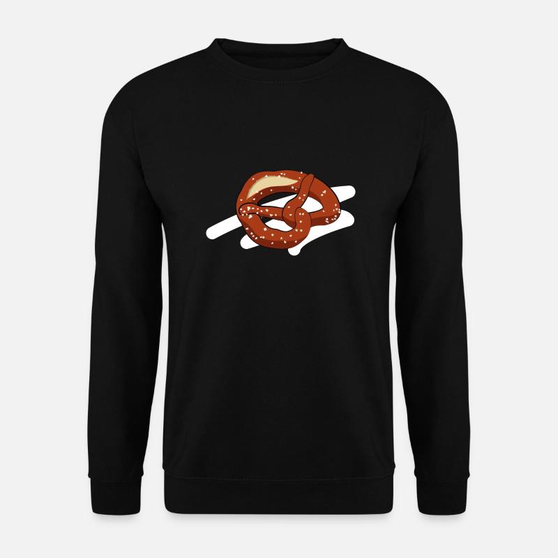 Bayrische Brezel Laugengebäck - Unisex Pullover - Schwarz