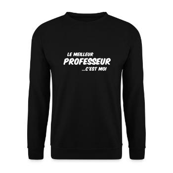 le meilleur professeur - Sweat-shirt Unisexe - noir - Devant - Alina (178cm) & Michal (187cm)