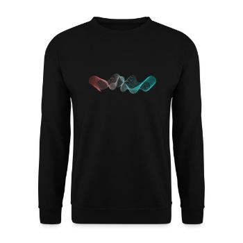 pink Turquoise - Unisex Sweatshirt - black - Front - Alina (178cm) & Michal (187cm)