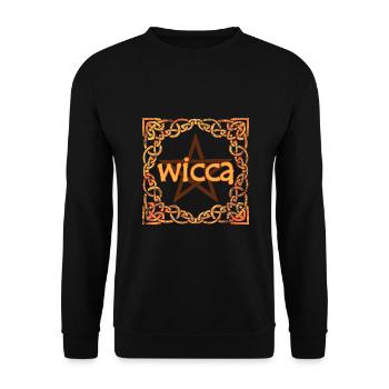 keltischer rahmen wicca e 118 - Unisex Pullover - Schwarz - Vorne - Alina (178cm) & Michal (187cm)