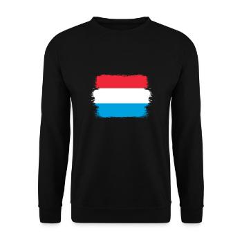 Luxembourg flag Luxembourg flag Home - Unisex Sweatshirt - black - Front - Alina (178cm) & Michal (187cm)