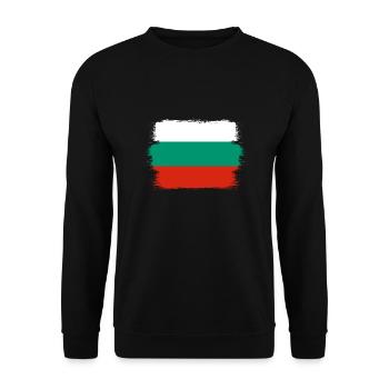 Drapeau bulgare Drapeau bulgare Sables d’or - Sweat-shirt Unisexe - noir - Devant - Alina (178cm) & Michal (187cm)