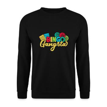 Bingo Game Gangsta Bingo - Unisex Sweatshirt - black - Front - Alina (178cm) & Michal (187cm)