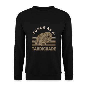 Tough As A Tardigrade Microbiologist - Unisex Sweatshirt - black - Front - Alina (178cm) & Michal (187cm)