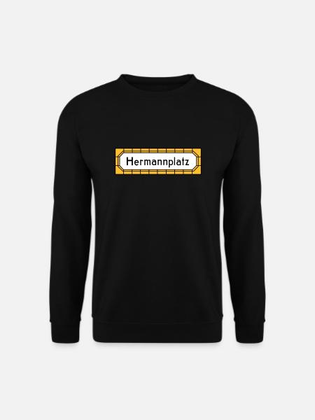 Hermannplatz NEUKÖLLN - Unisex Pullover - Schwarz