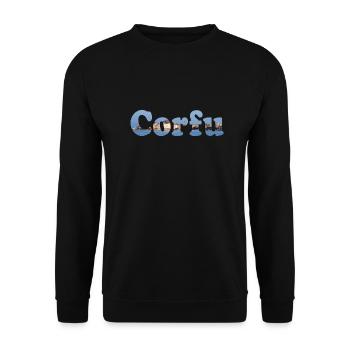 Corfu Korfu - Unisex Pullover - Schwarz - Vorne - Alina (178cm) & Michal (187cm)
