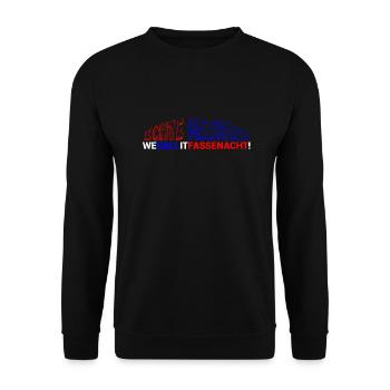 Le cadeau pour le carnaval il de Mayence - Sweat-shirt Unisexe - noir - Devant - Alina (178cm) & Michal (187cm)