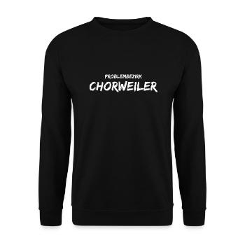 Problembezirk Chorweiler - Unisex Pullover - Schwarz - Vorne - Alina (178cm) & Michal (187cm)