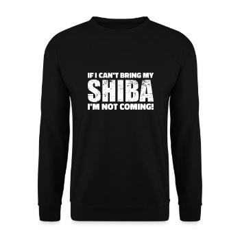 Shiba - Unisex Sweatshirt - black - Front - Alina (178cm) & Michal (187cm)