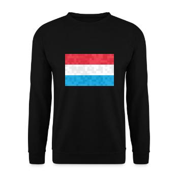 Luxembourg Flag Luxembourg flag Home - Unisex Sweatshirt - black - Front - Alina (178cm) & Michal (187cm)
