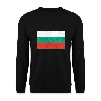 Bulgaria Flag Bulgarian flag Golden Sands - Unisex Sweatshirt - black - Front - Alina (178cm) & Michal (187cm)